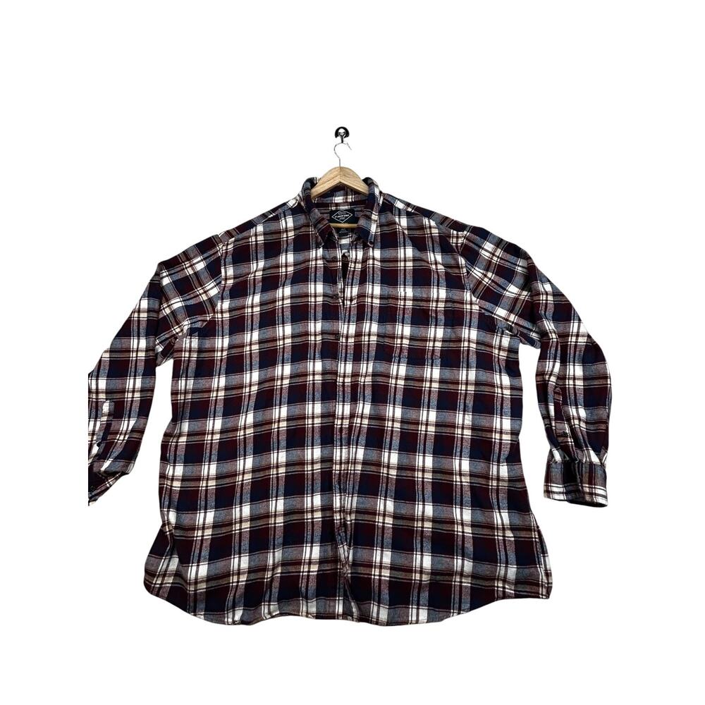 Marvel Comics St. John’s Bay Upcycled Plaid Flannel Shirt Men’s 4XLT OOAK - Picture 3 of 9